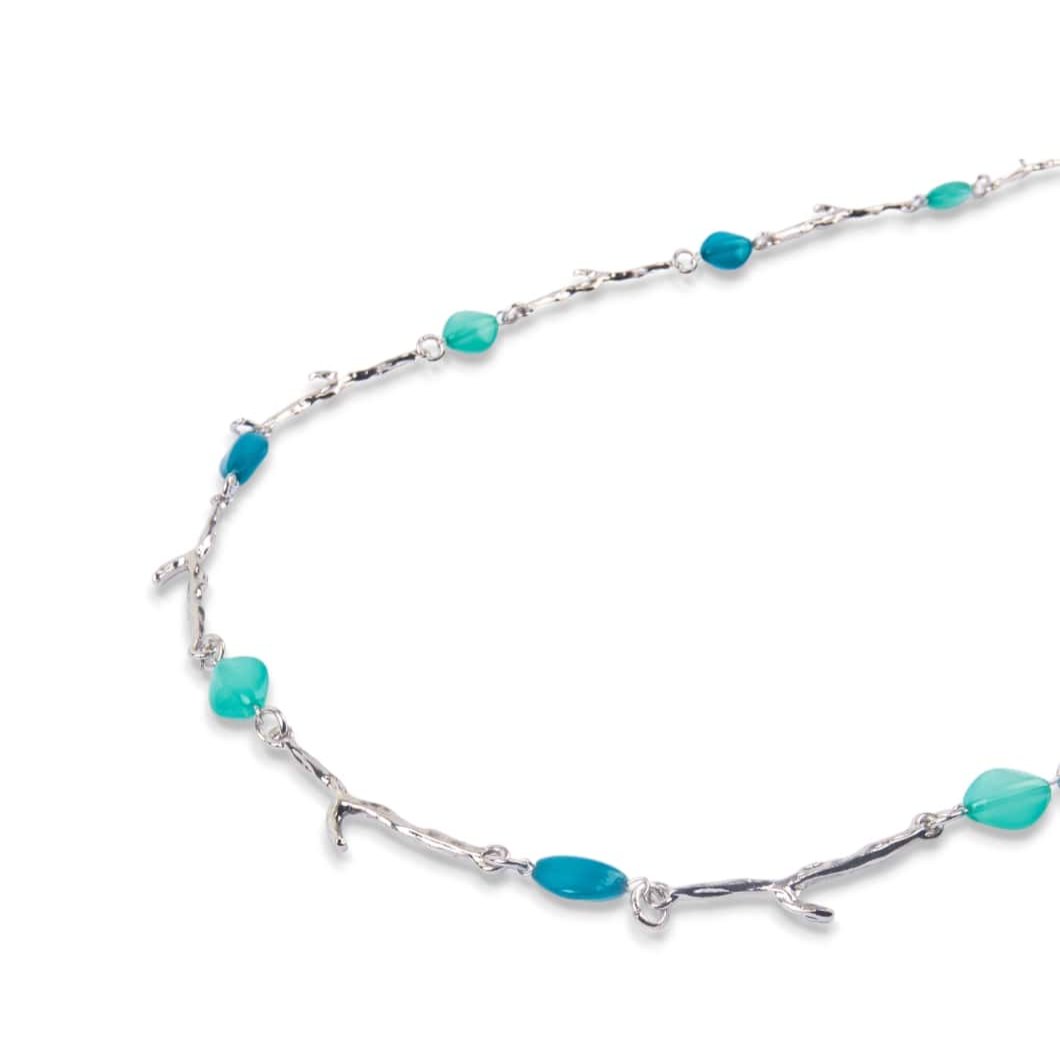 Collana ramo di corallo verde/blu - Mya Accessories