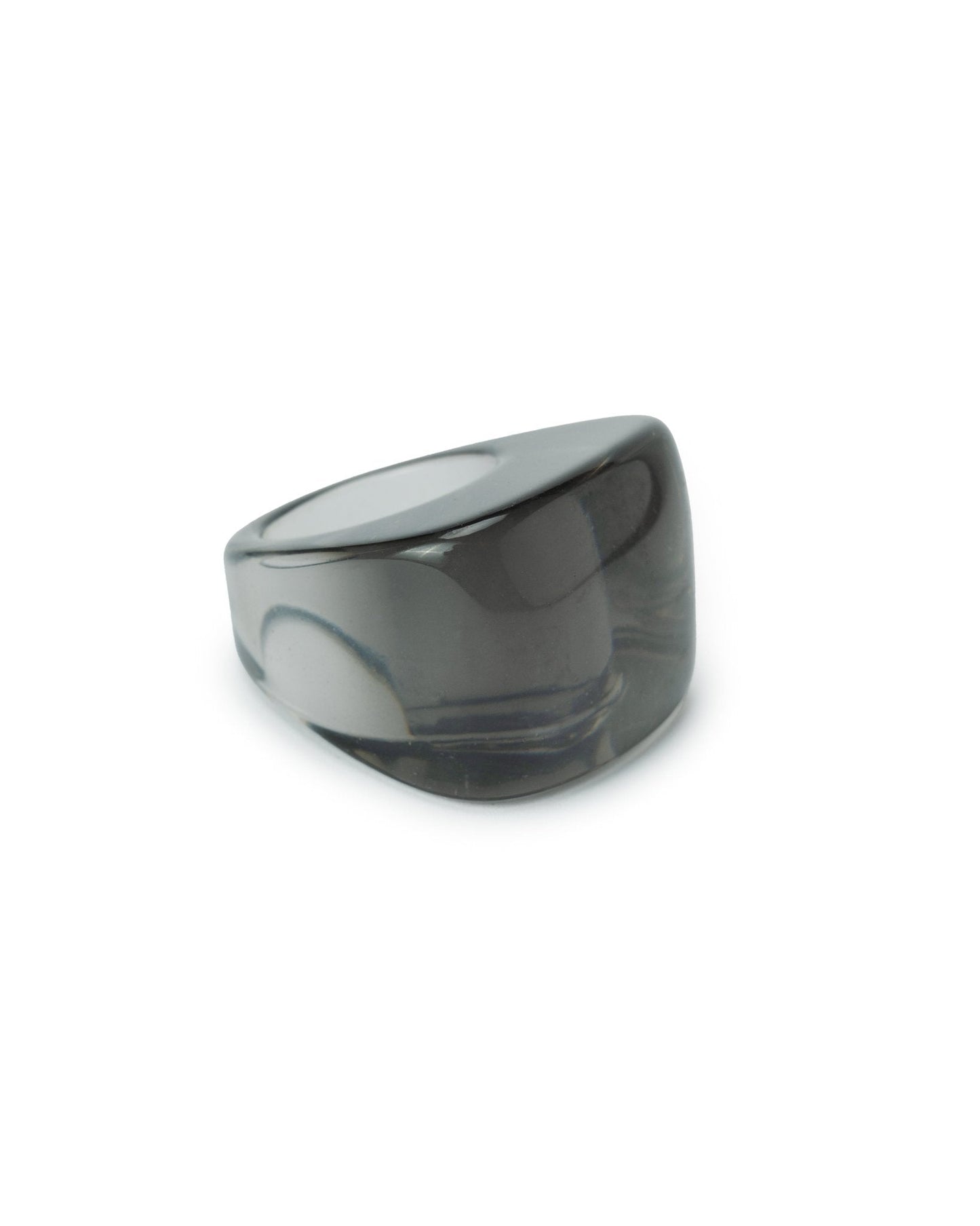 Anello in resina nero - Mya Accessories