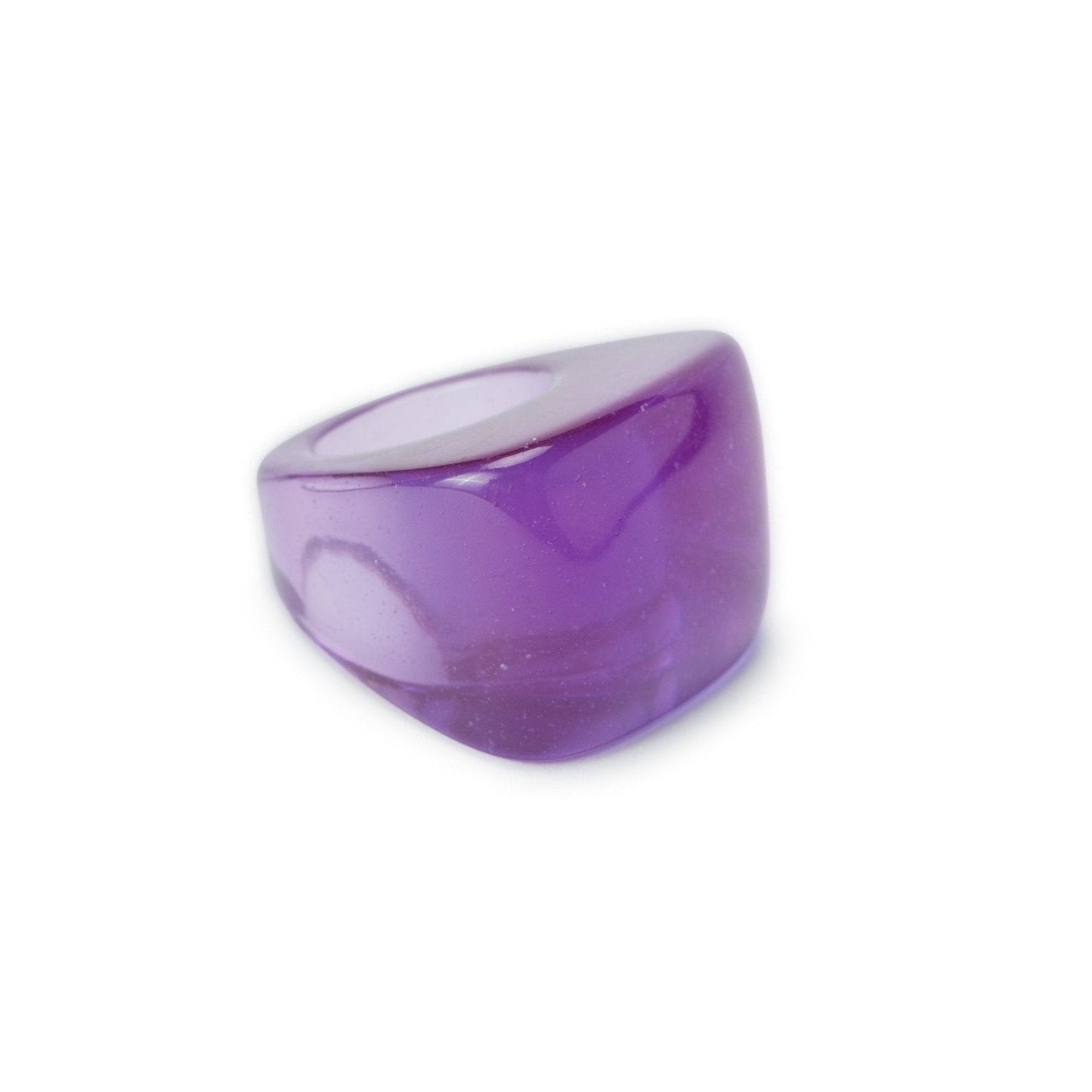 Anello in resina viola - Mya Accessories