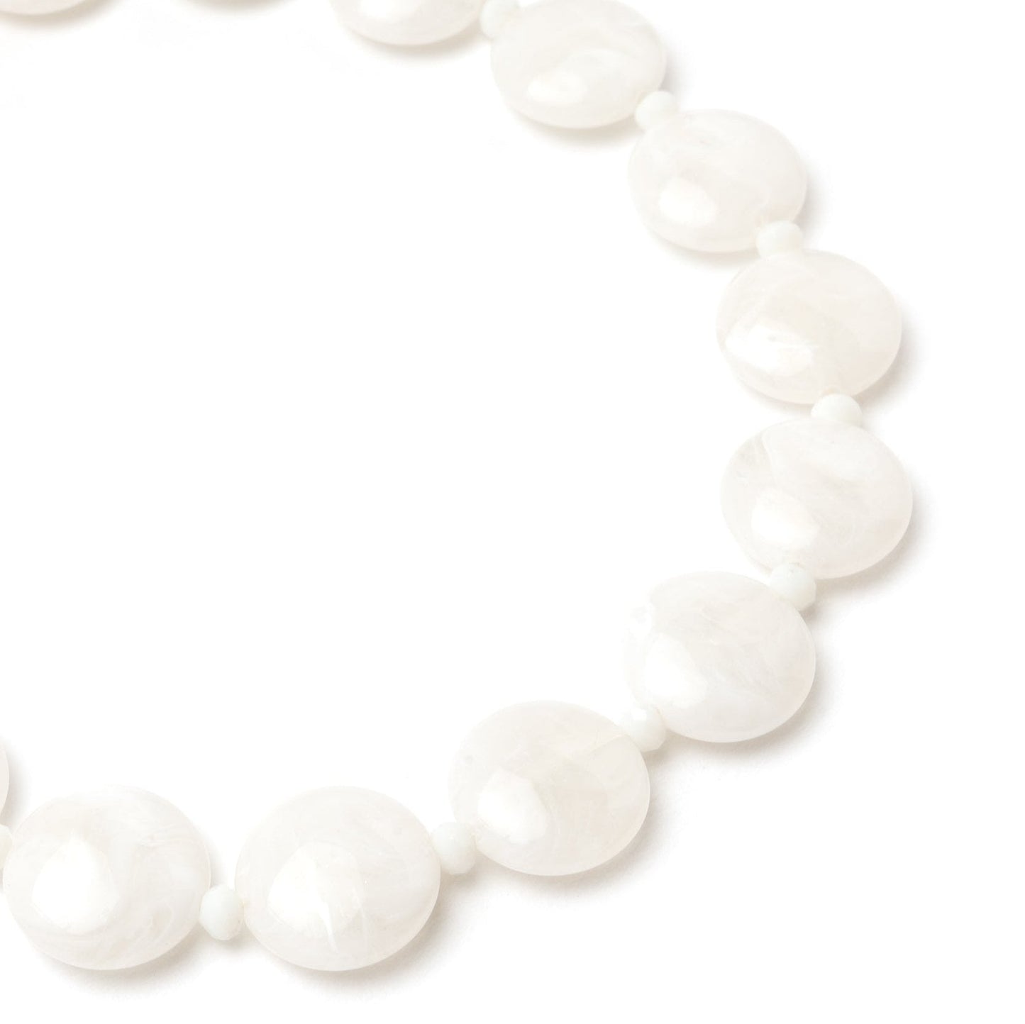 Girocollo a cerchi bianco