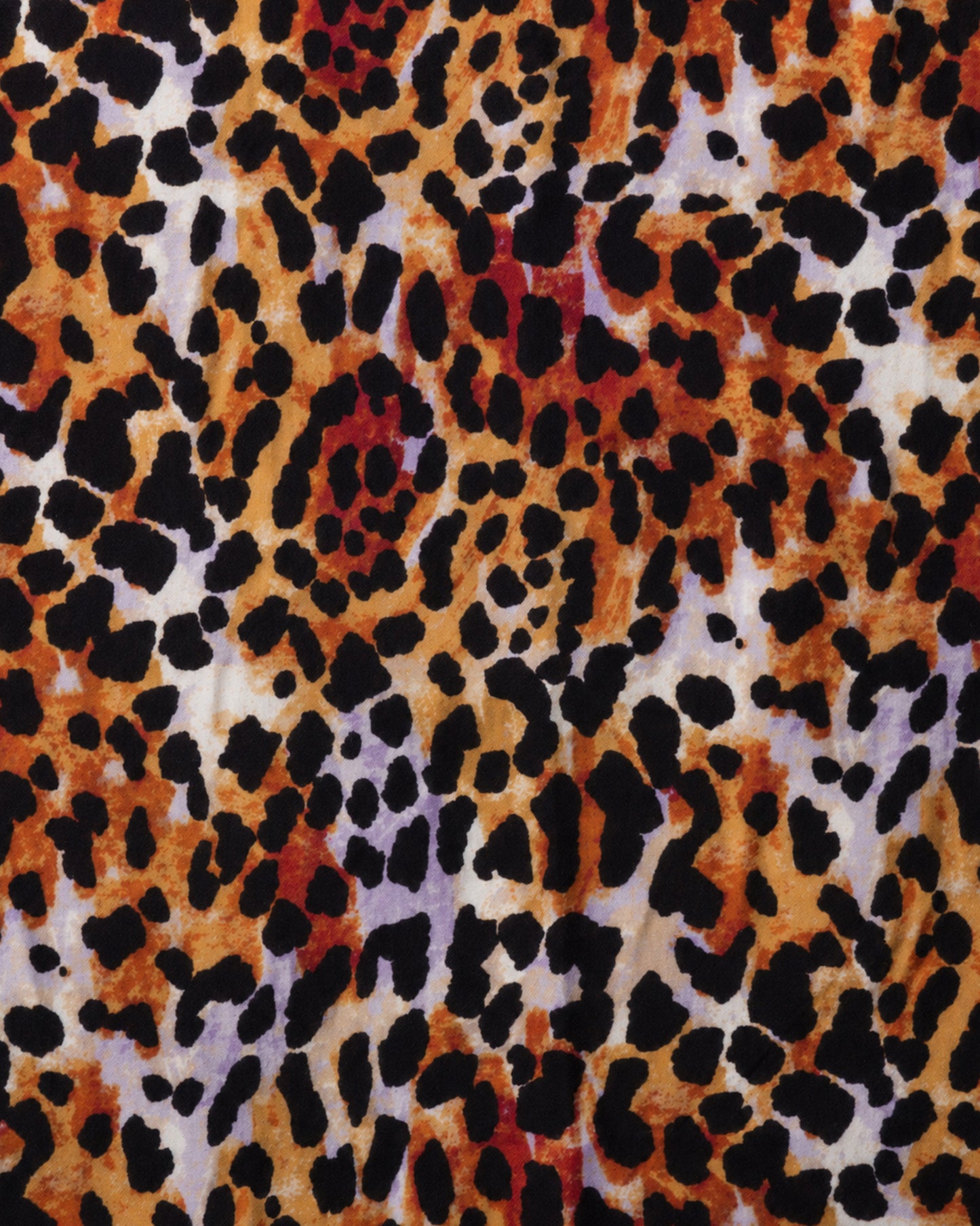 Sciarpa con texture leopardata tono arancio