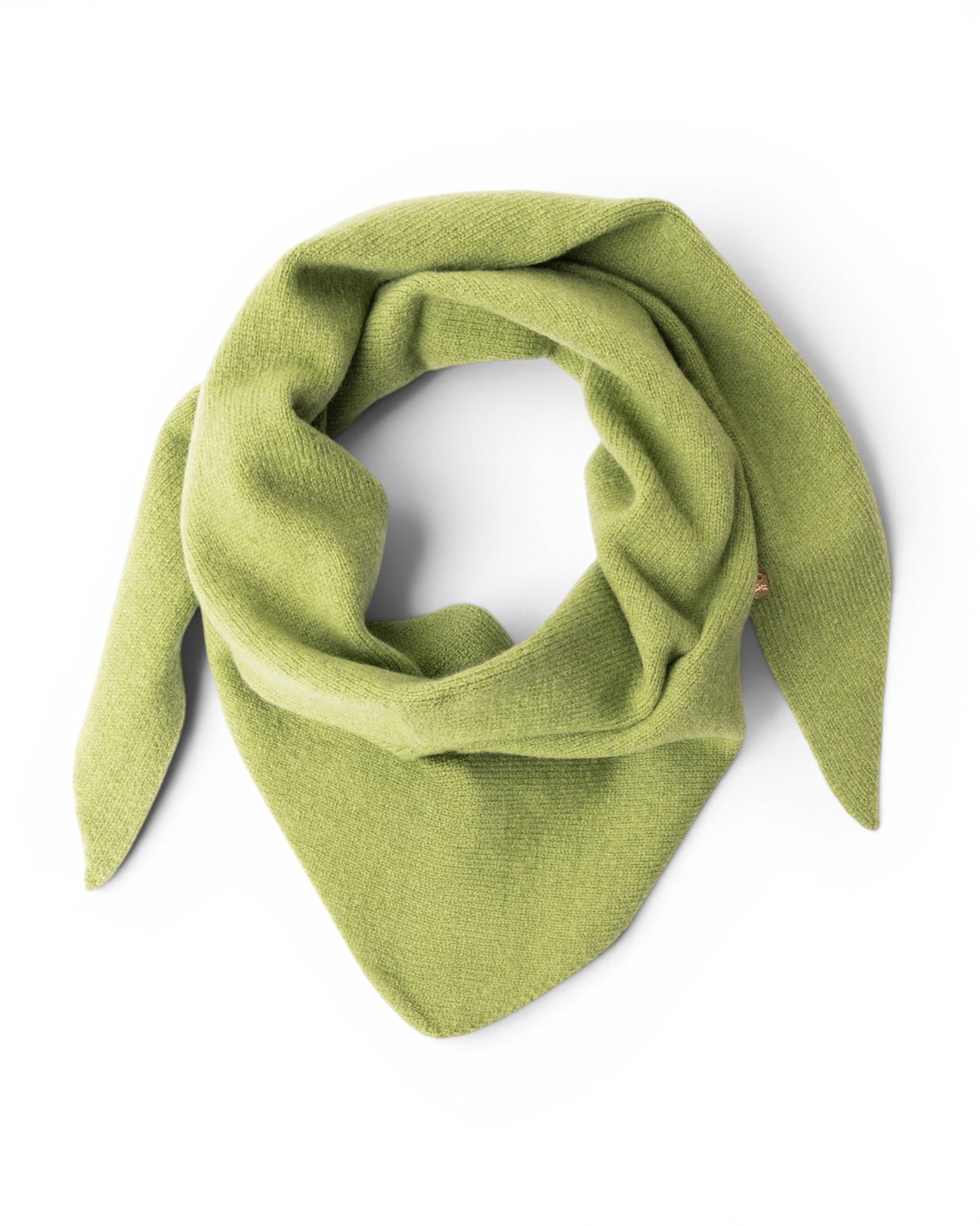 Foulard/kefia in lana a tinta unita verde lime