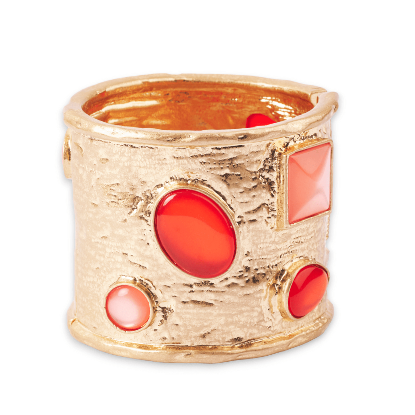 Bracciale a Manetta con Inserti arancione - Mya Accessories