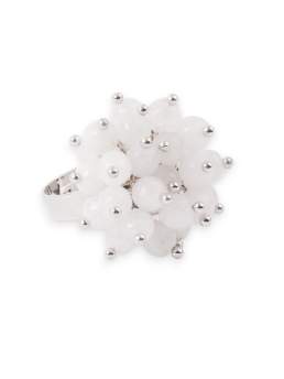 ANELLO CON PIETRE BIANCHE GRAPPOLO
