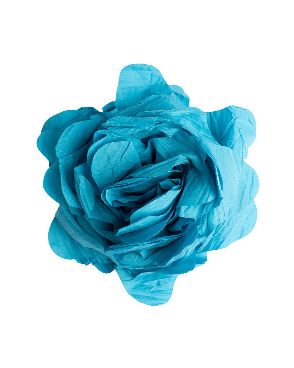 Spilla in tessuto a forma di rosa celeste - Mya Accessories