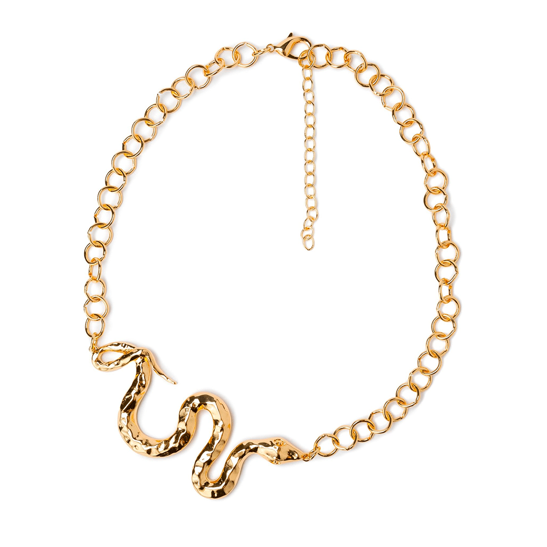 Girocollo in metallo, con serpente - Mya Accessories