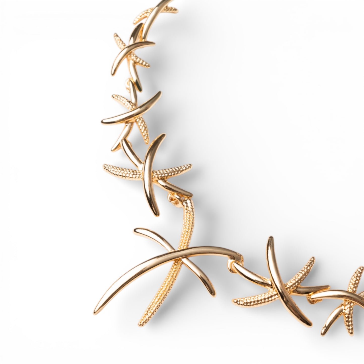 Collana girocollo a catena sottile con design a stella marina