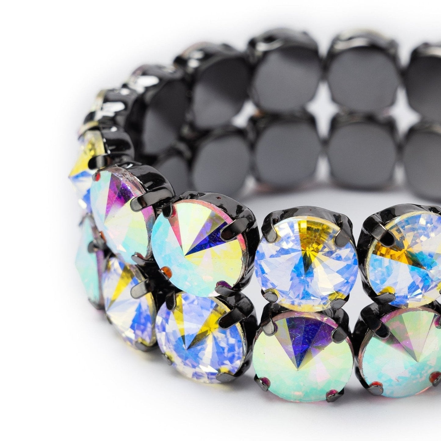 Bracciale a 2 fili con pietre in vetro boreale - Mya Accessories