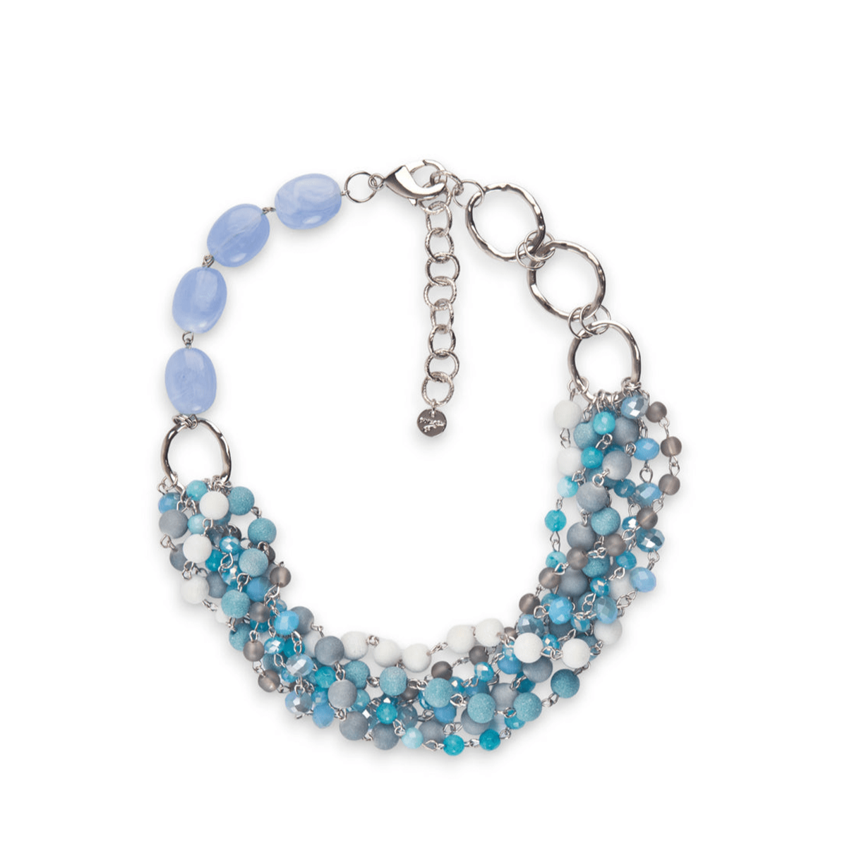 Collana multifilo corta sui toni Azzurri - Mya Accessories