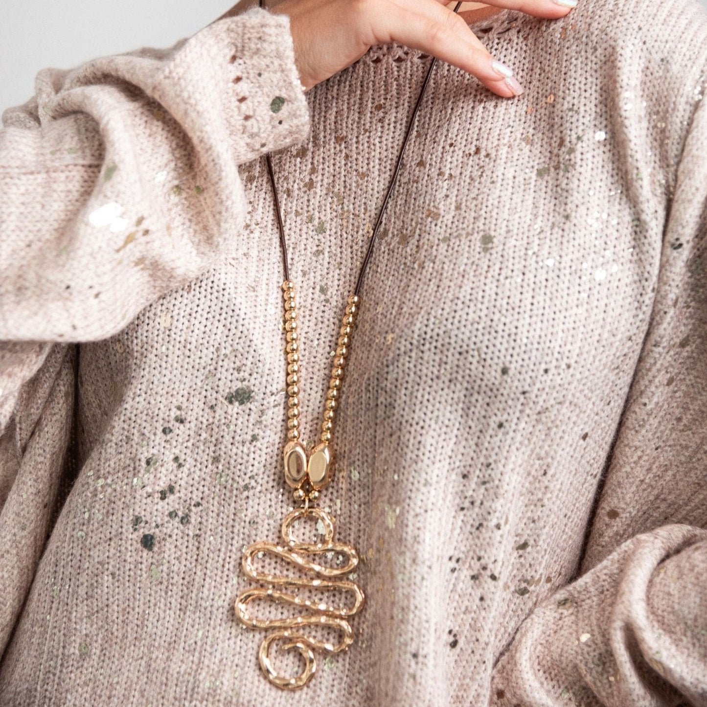 collana-laccio-serpente-metallo-3- Mya Accessories