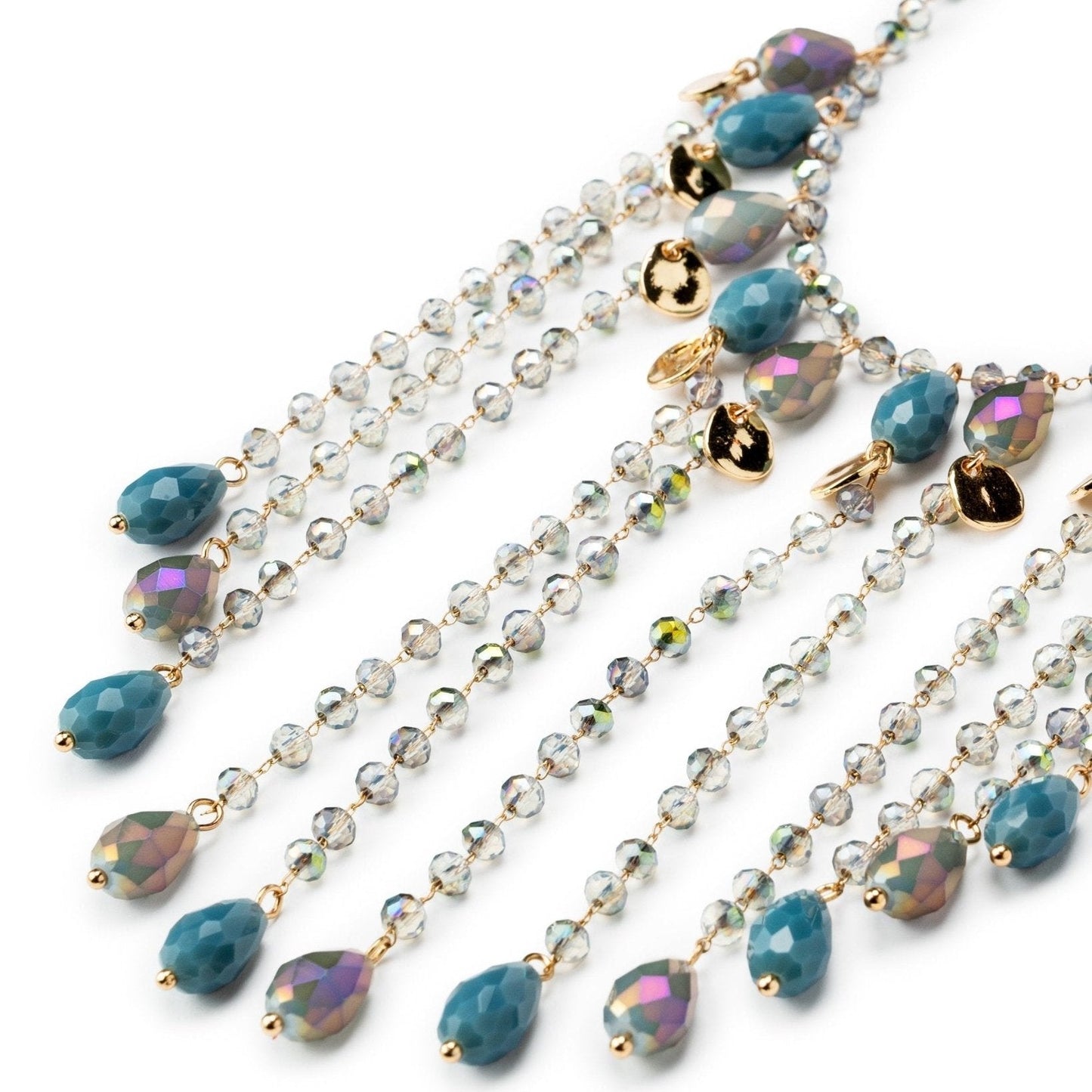Collana con microcristalli azzurri - Mya Accessories