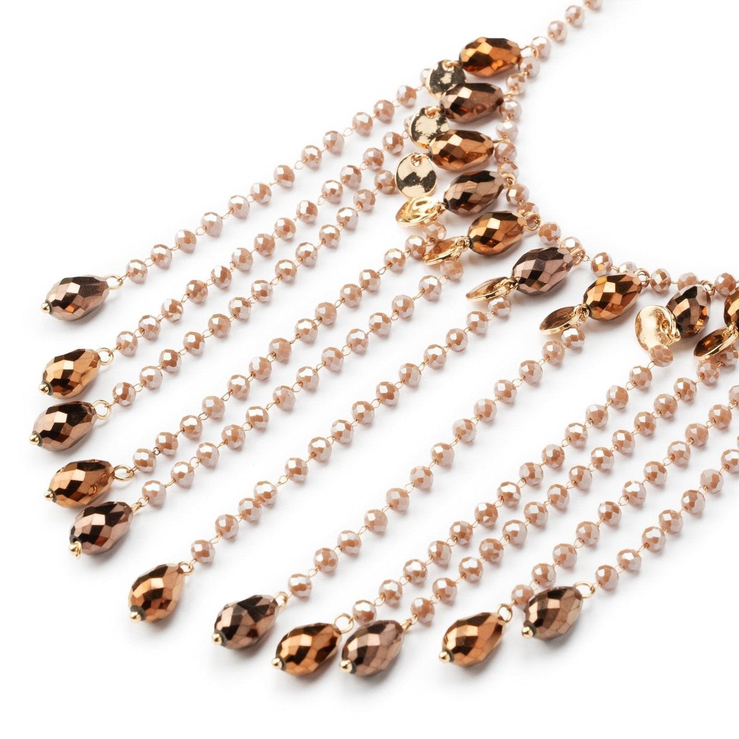 Collana con microcristalli bronzo - Mya Accessories