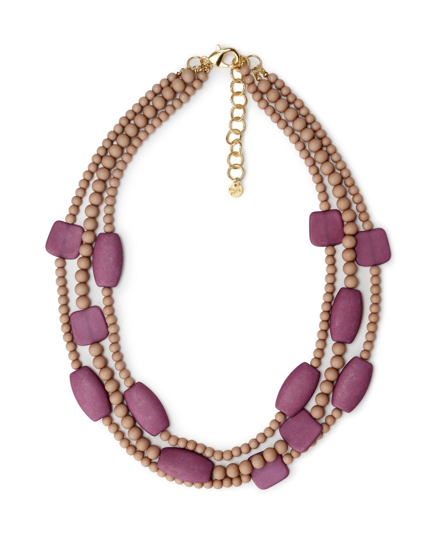 collana-multifili-acrilico-rosa-fucsia- Mya Accessories