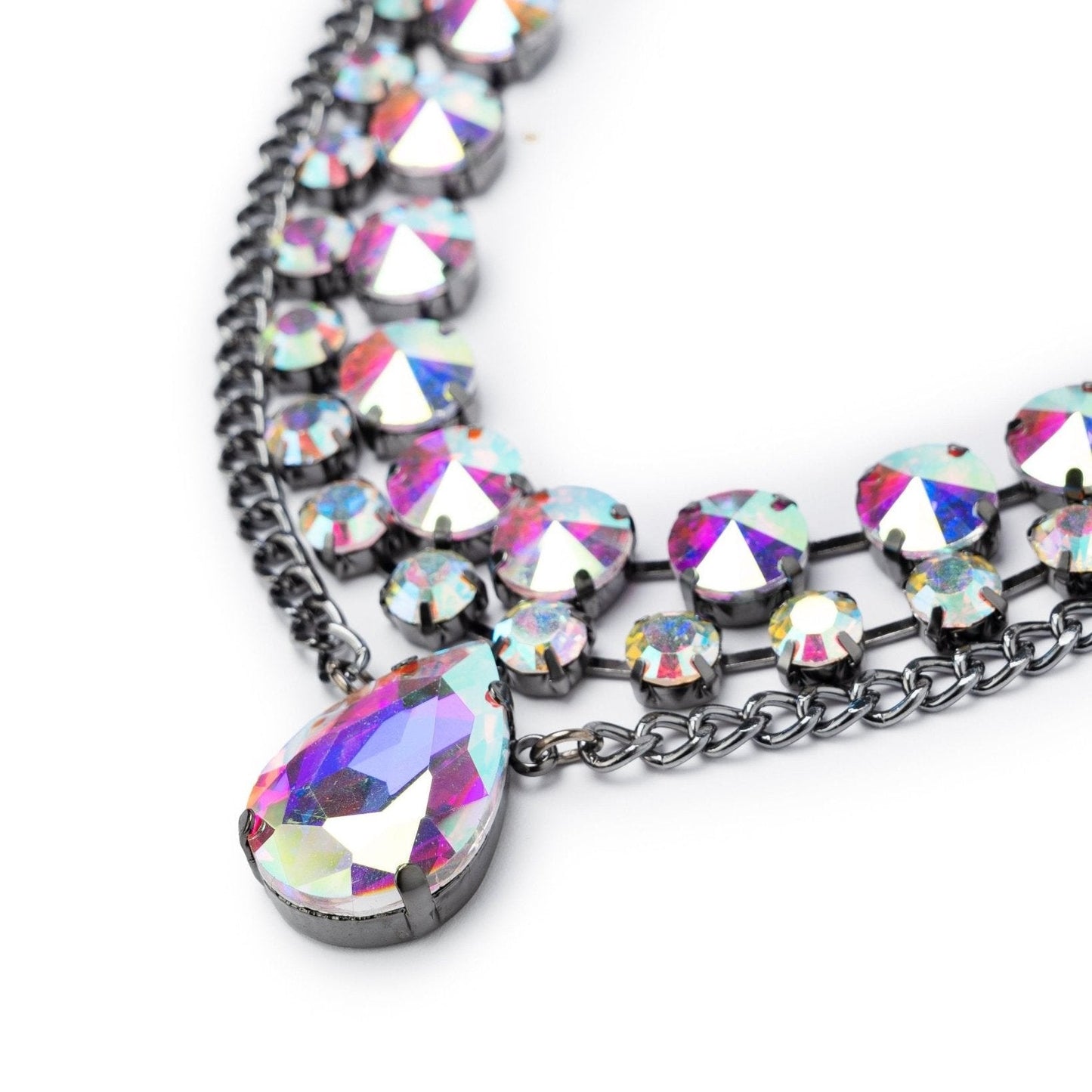collana-multifilo-gun-pietre-crystal-pendente-2-Mya Accessories