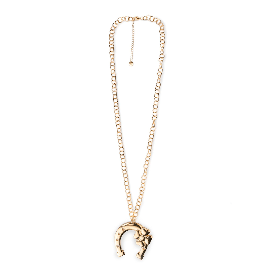 Collana lunga con pendente a ferro di cavallo in metallo - Mya Accessories