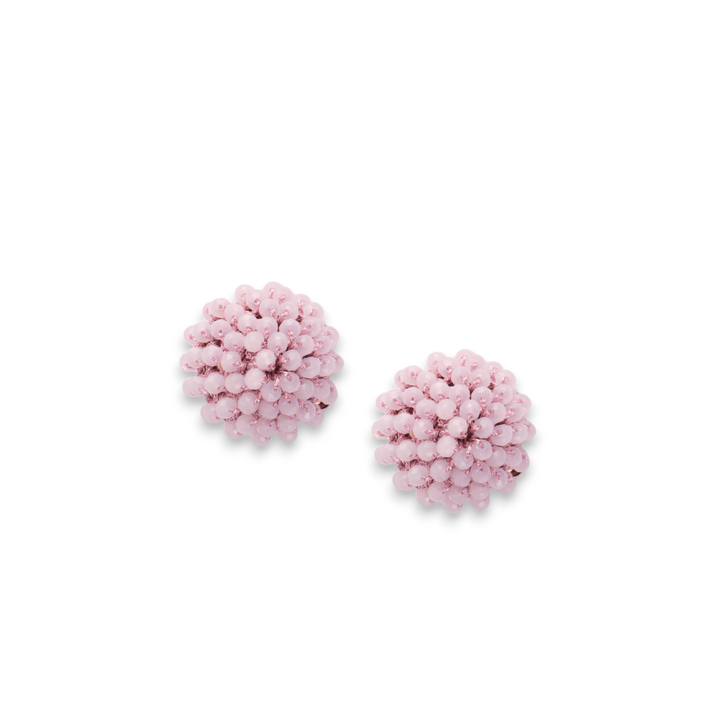 Orecchino a clip con microcristalli rosa tenue - Mya Accessories