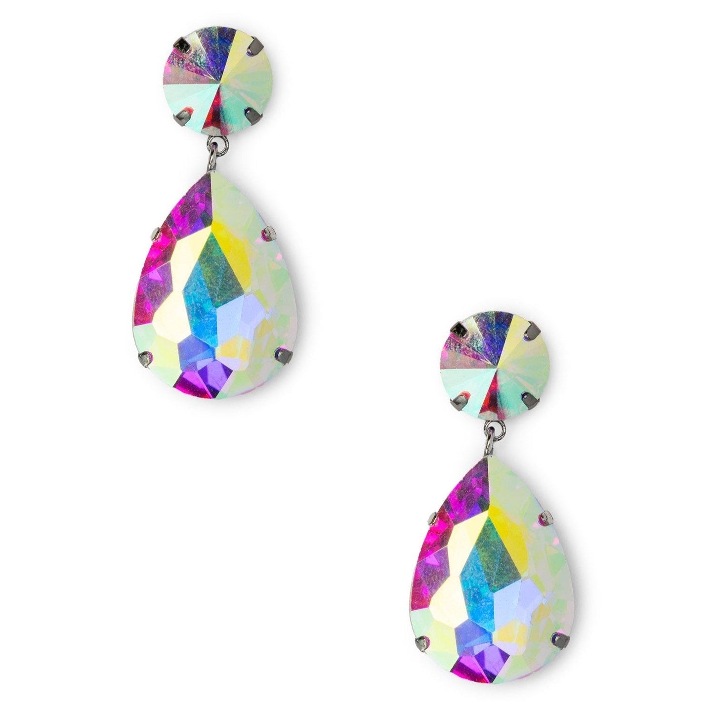 Orecchini pendente a goccia in vetro crystal - Mya Accessories