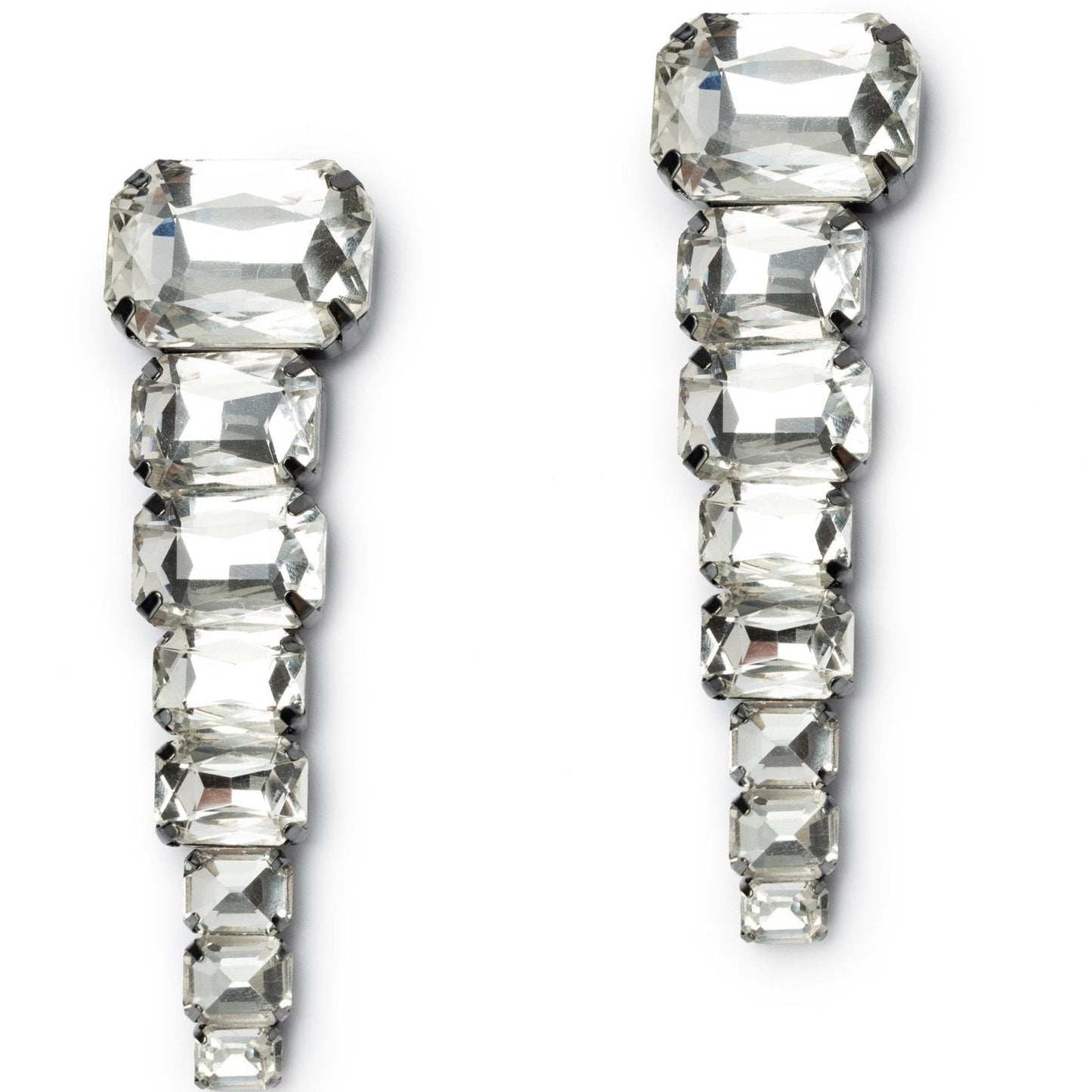 Orecchini in gun con pietre cristallo - Mya Accessories