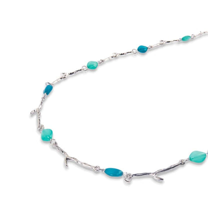 Collana ramo di corallo verde/blu - Mya Accessories