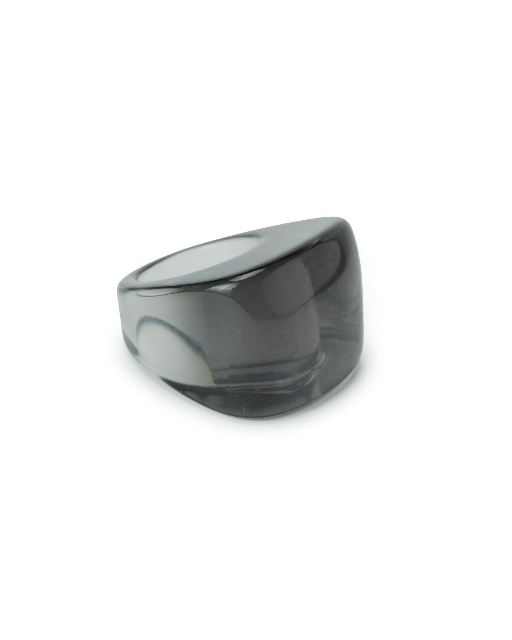 Anello in resina nero - Mya Accessories