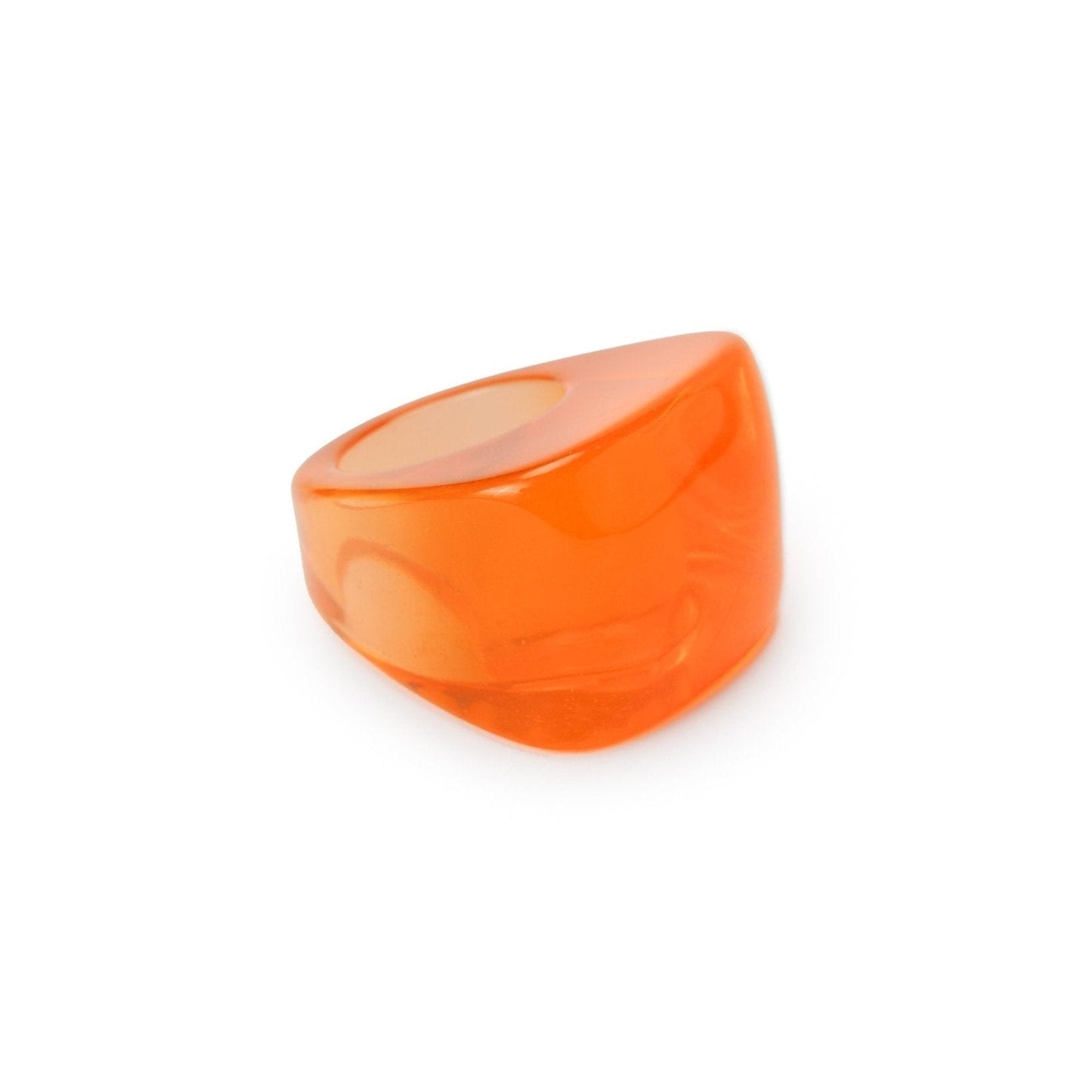 Anello in resina arancio - Mya Accessories