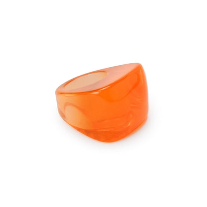 Anello in resina arancio - Mya Accessories