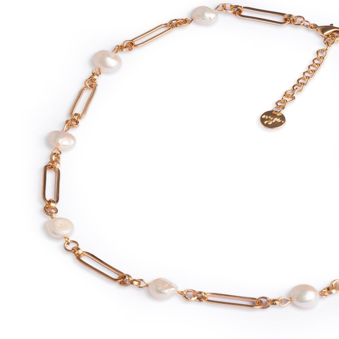 Collana a catena con perle in acrilico - Mya Accessories