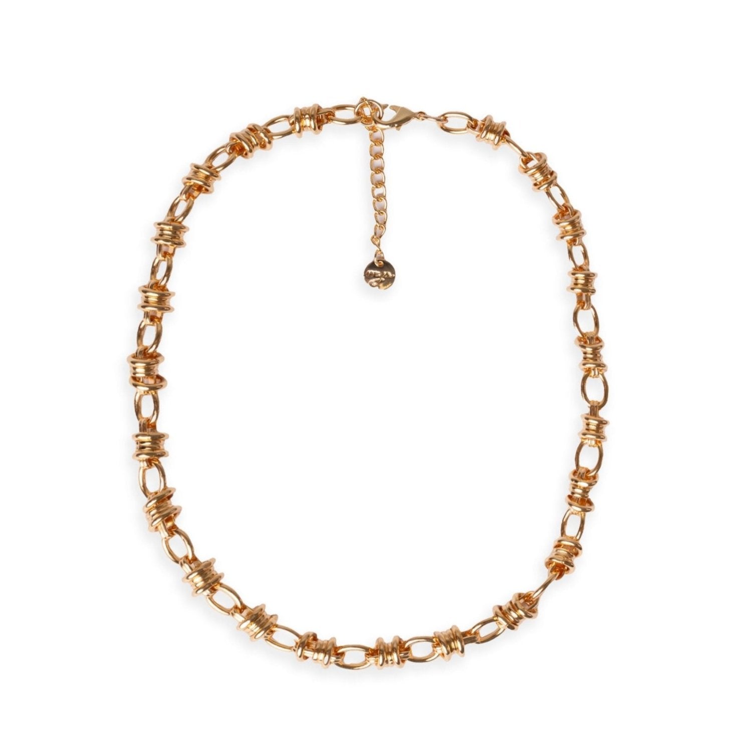 Collana girocollo in maglia in metallo colore oro lucido - Mya Accessories