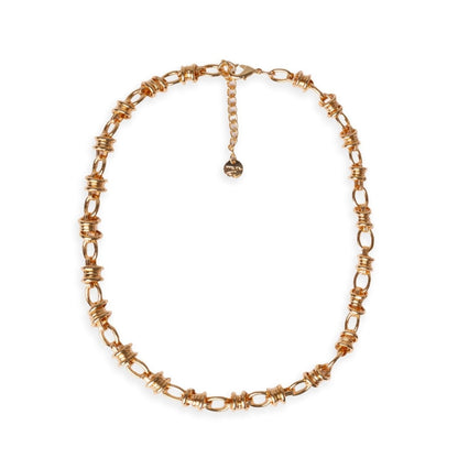 Collana girocollo in maglia in metallo colore oro lucido - Mya Accessories