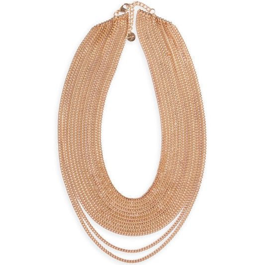 Collana a catena multilinee in metallo - Mya Accessories