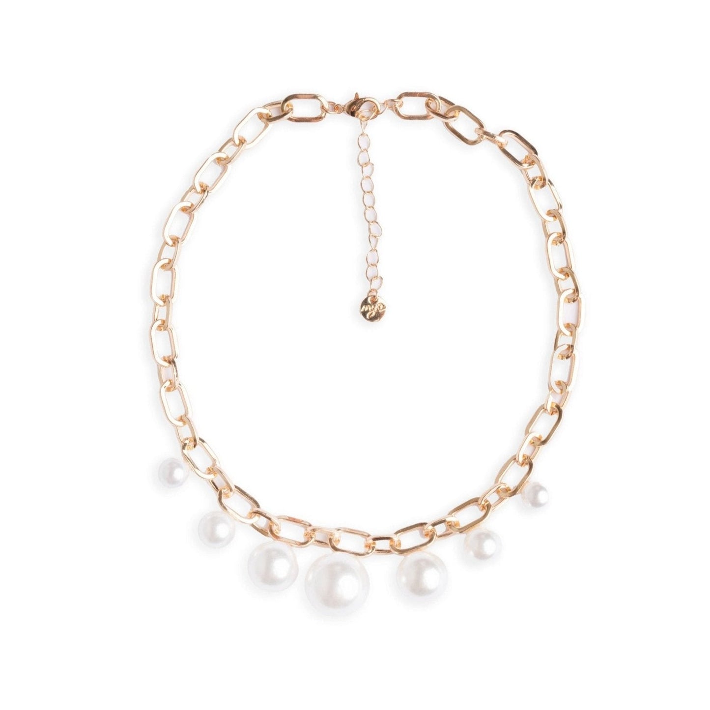 Collana girocollo a catena con sfere perlate pendenti - Mya Accessories