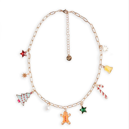 Collana girocollo a catena con charms natalizi - Mya Accessories