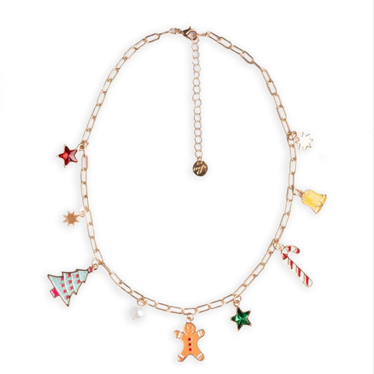 Collana girocollo a catena con charms natalizi - Mya Accessories