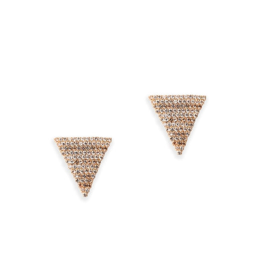 Orecchini triangolo strass crystal - Mya Accessories