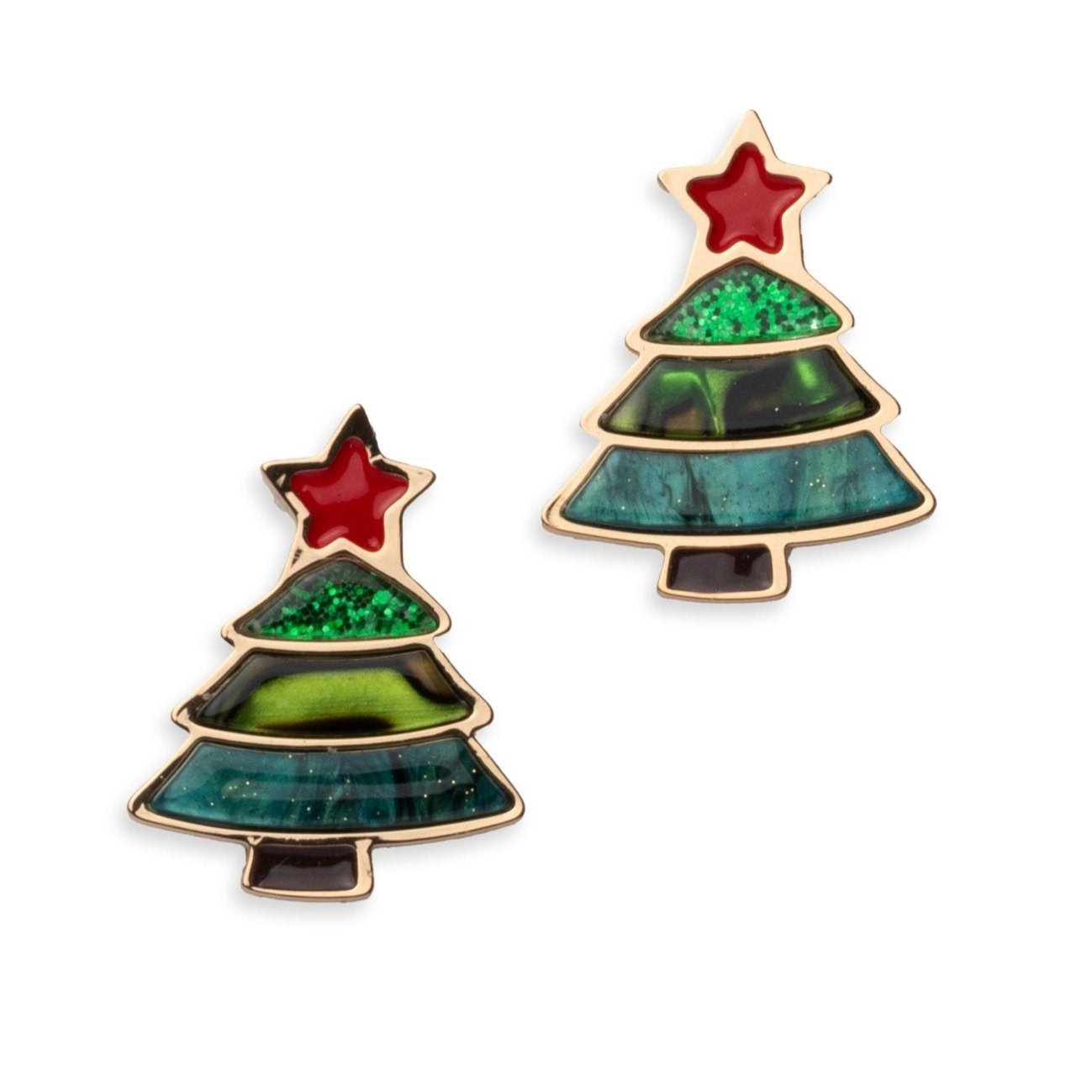 Orecchini in acrilico a forma di albero di natale - Mya Accessories