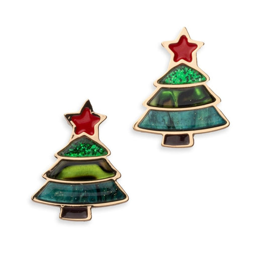 Orecchini in acrilico a forma di albero di natale - Mya Accessories