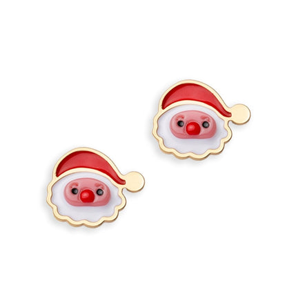 Orecchini in acrilico a forma di babbo natale - Mya Accessories