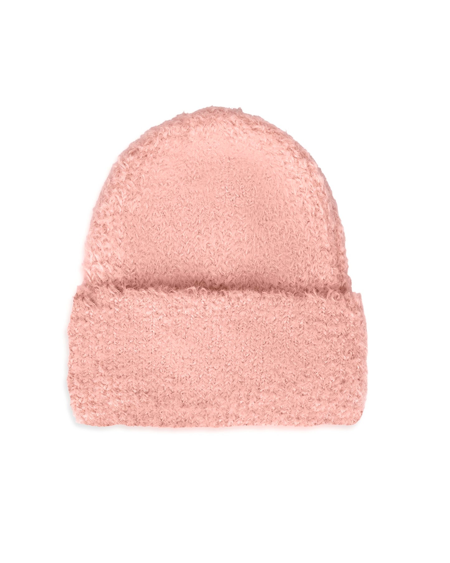 Cappello in lana tono rosa