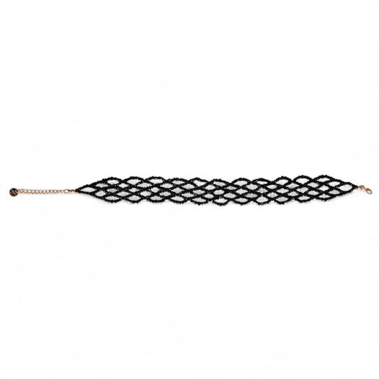 Chocker a rete di microcristalli neri