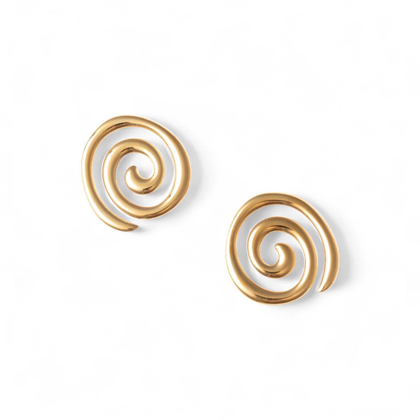 Orecchini a spirale in acciaio