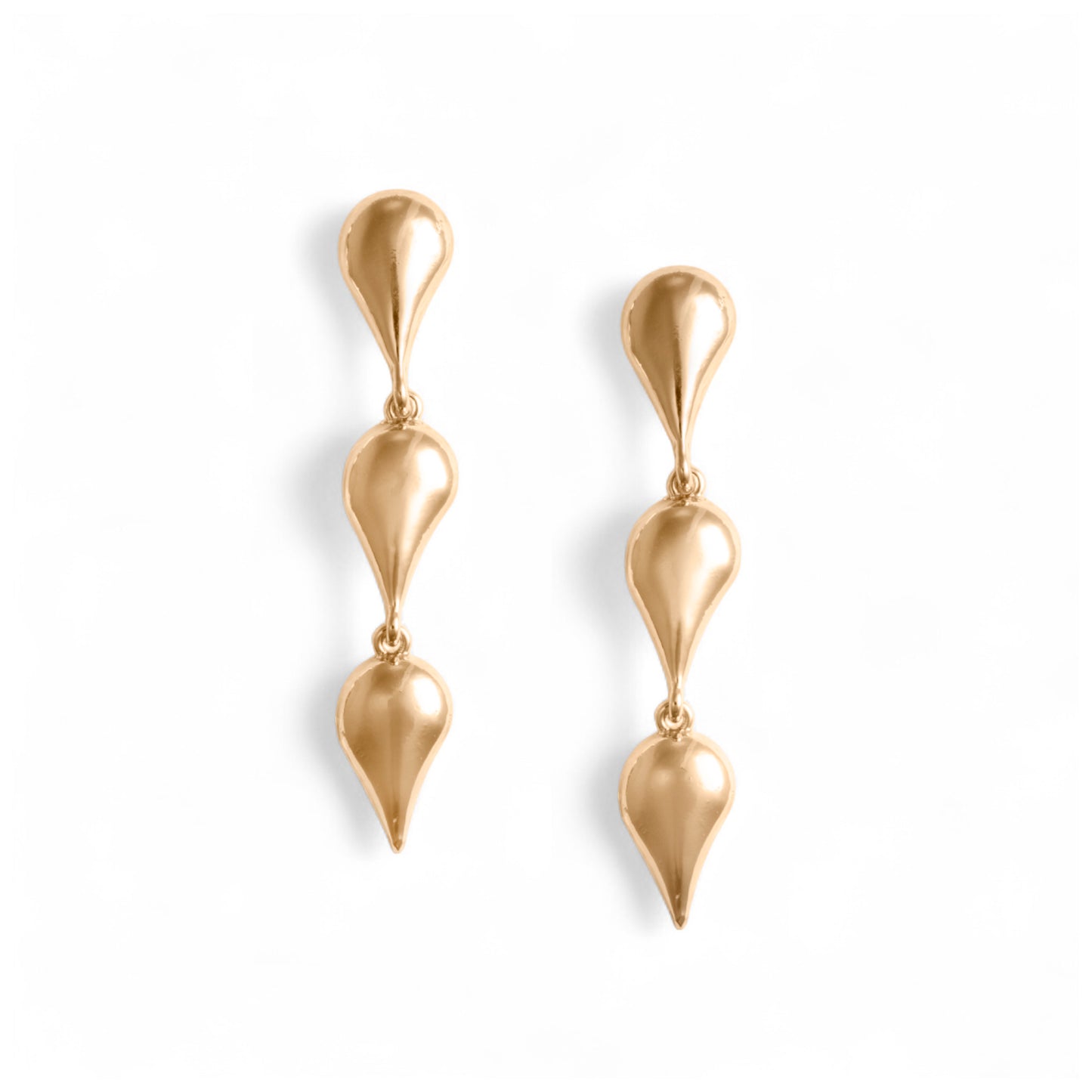 Orecchini in metallo con design a gocce pendenti