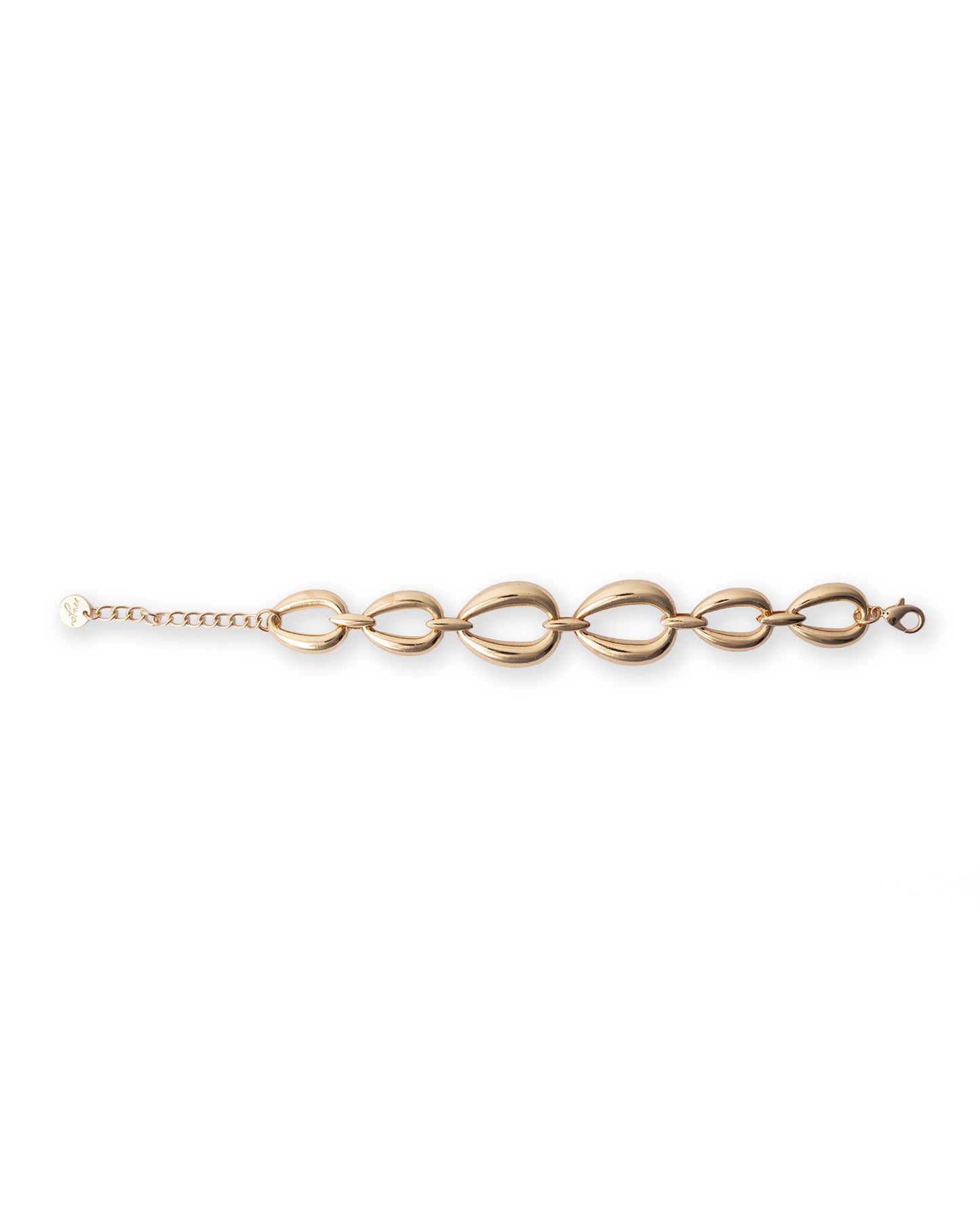 Bracciale in metallo dal design a goccia