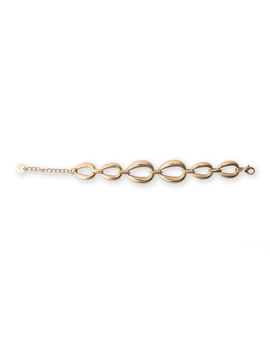 Bracciale in metallo dal design a goccia