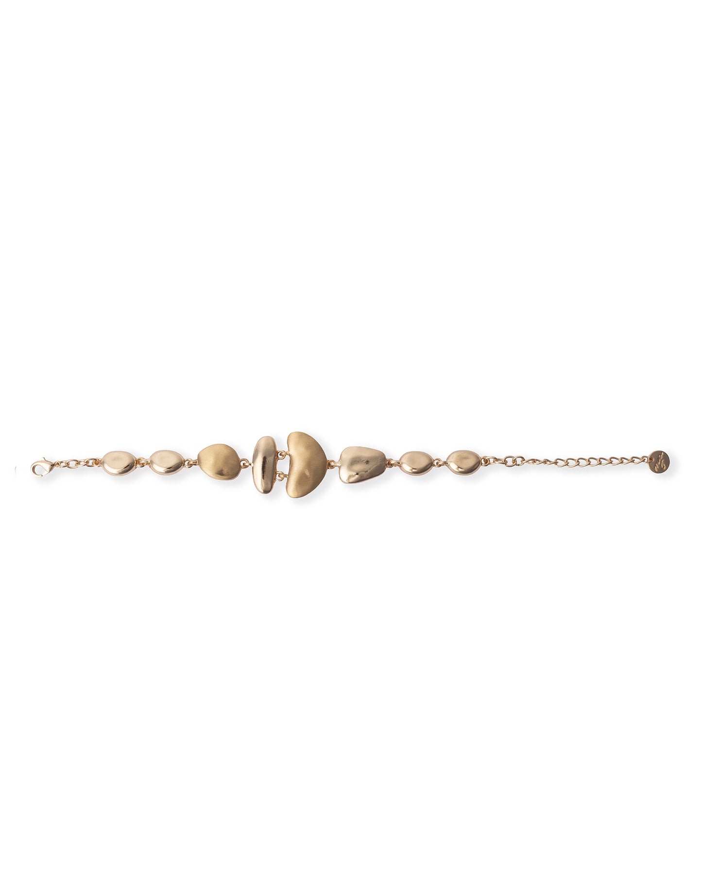 Bracciale in metallo dal design astratto