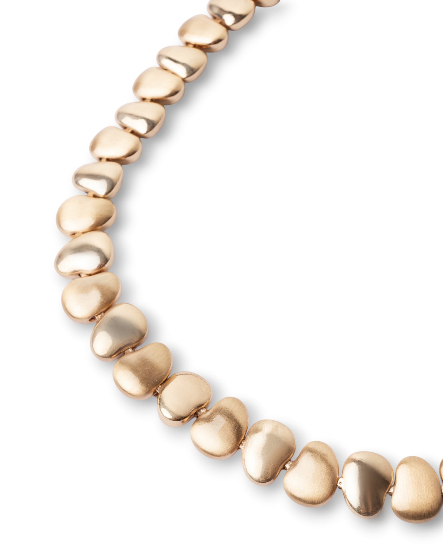 Collana girocollo dal design astratto in metallo