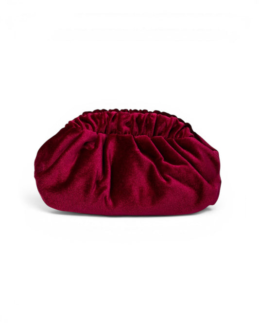 Pasticcina morbida in velluto rosso rubino