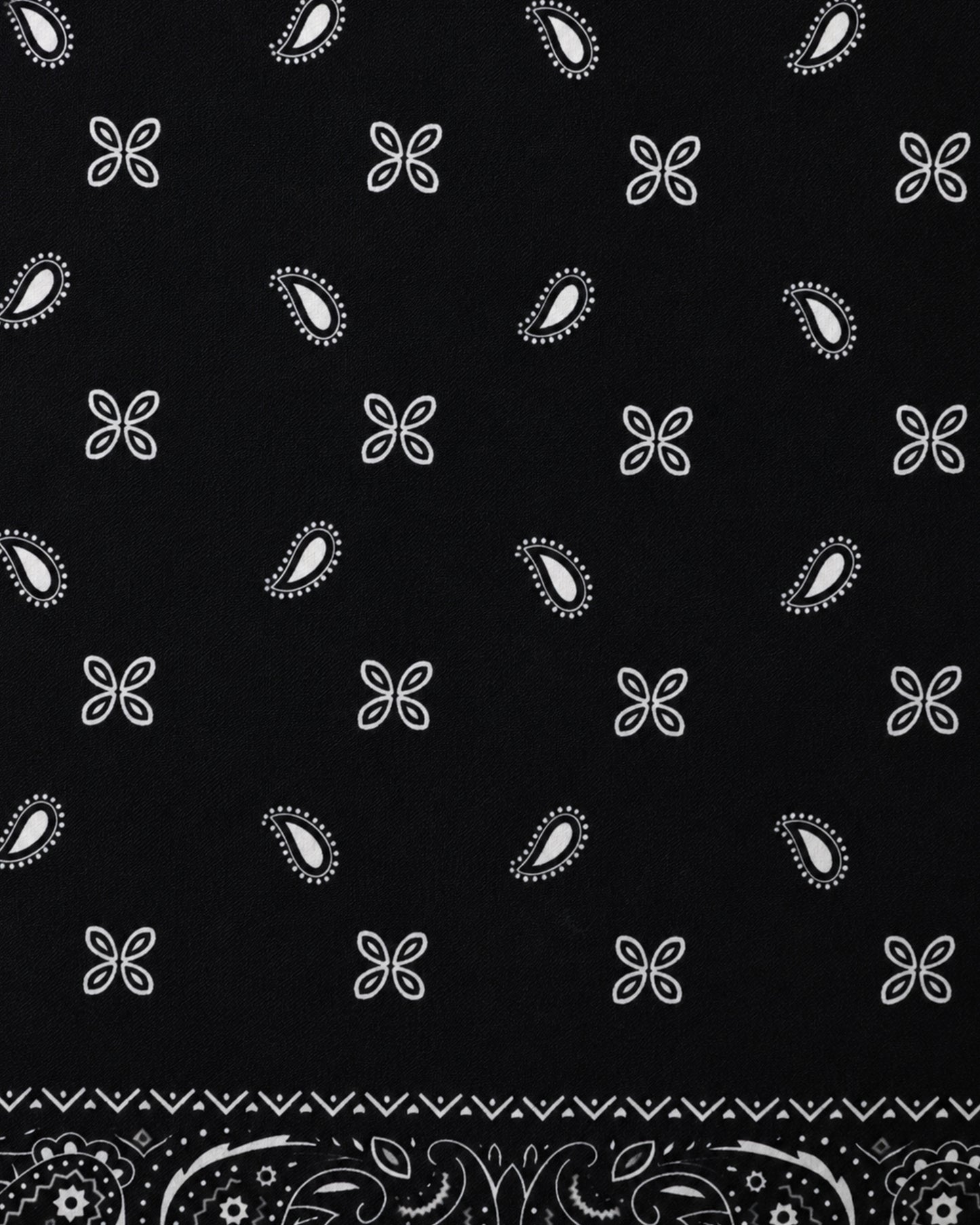 Sciarpa dalla texture bandana chic nera e bianca