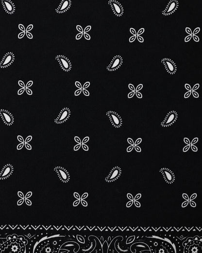 Sciarpa dalla texture bandana chic nera e bianca