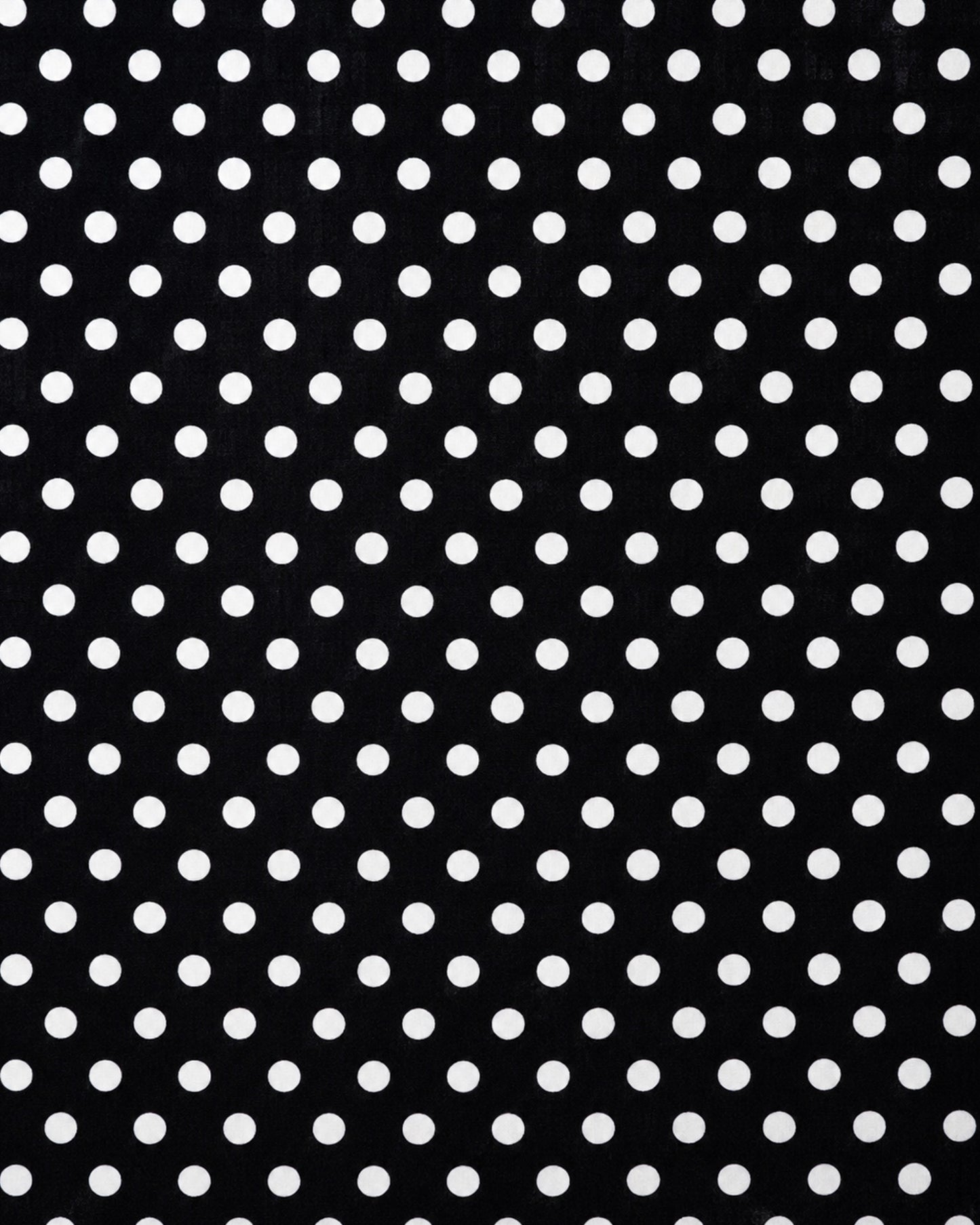 Sciarpa in cotone con texture a pois nera e bianca
