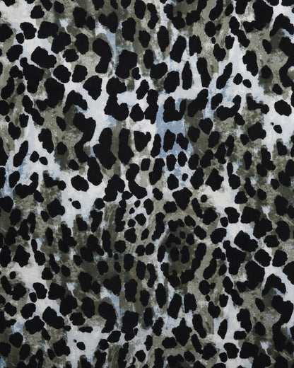 Sciarpa con texture leopardata tono verde